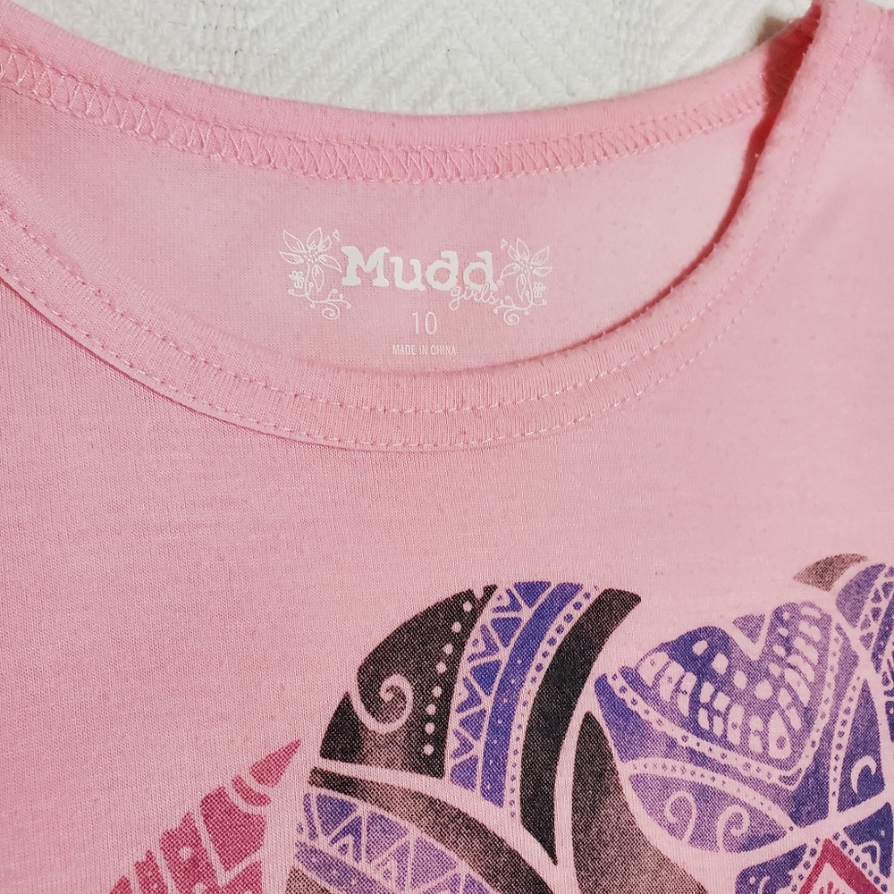 Mudd Elephant Print Shirt, Girl's 10 - Picture 2 of 6